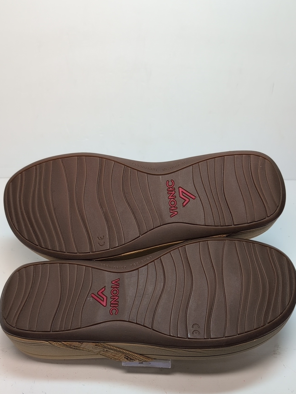 Vionic HighTide Tan platform Orthopedic thong flip flop sandal woman's size 8 - Picture 10 of 14